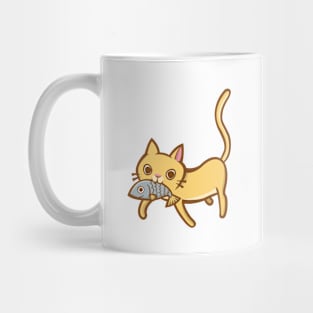 Cat & Fish Mug